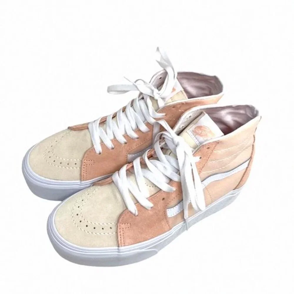 VANS Sk8-Hi Tapered Platform Shoes Skate Peach VN0A5JMKBOD Canvas Suede Women's